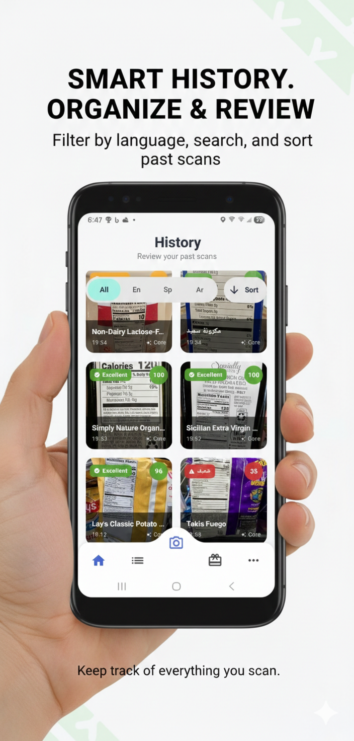 App Screen - History